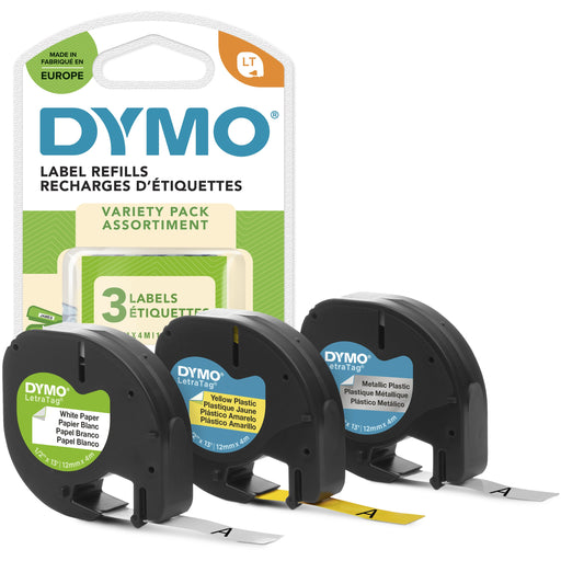 EAN 5411313912419 - DYMO LetraTag assorted 3 pack cinta para impresora de etiquetas imagen 2