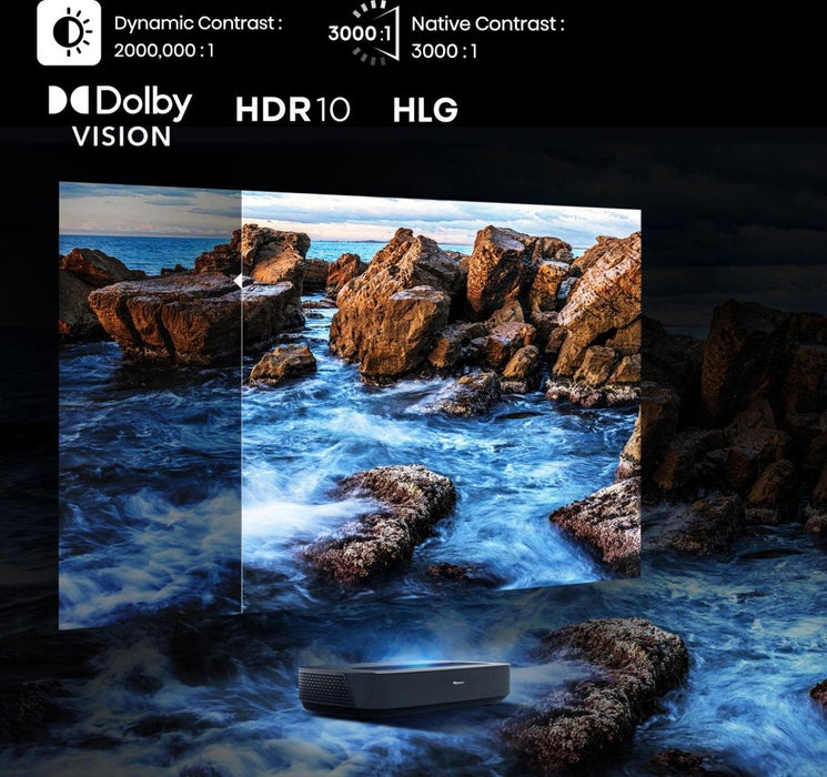 EAN 6942147495117 - Hisense PL1SE proyector de TV Proyector de alcance ultracorto 2100 lúmenes ANSI UHD 4K (3840x2160) Negro, imagen 11