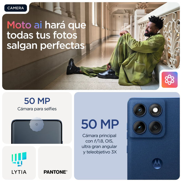 EAN 840023287206 - Motorola edge 60 16,9 cm (6.67") SIM doble Android 15 5G USB Tipo C 12 GB 512 GB 5200 mAh Azul imagen 15
