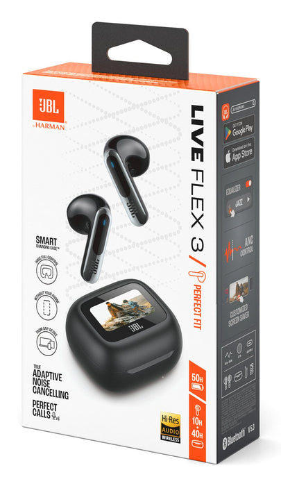 EAN 1200130012266 - JBL Live Flex 3 Auriculares Inalámbrico Dentro de oído Llamadas/Música/Deporte/Uso diario Bluetooth Negro imagen 12
