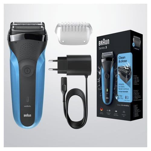 EAN 4210201163367 - Braun Series 3 310s Máquina de afeitar de láminas Recortadora Negro, Azul imagen 5