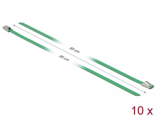 EAN 4043619188048 - DeLOCK 18804 presilla Acero Verde 10 pieza(s) imagen 2