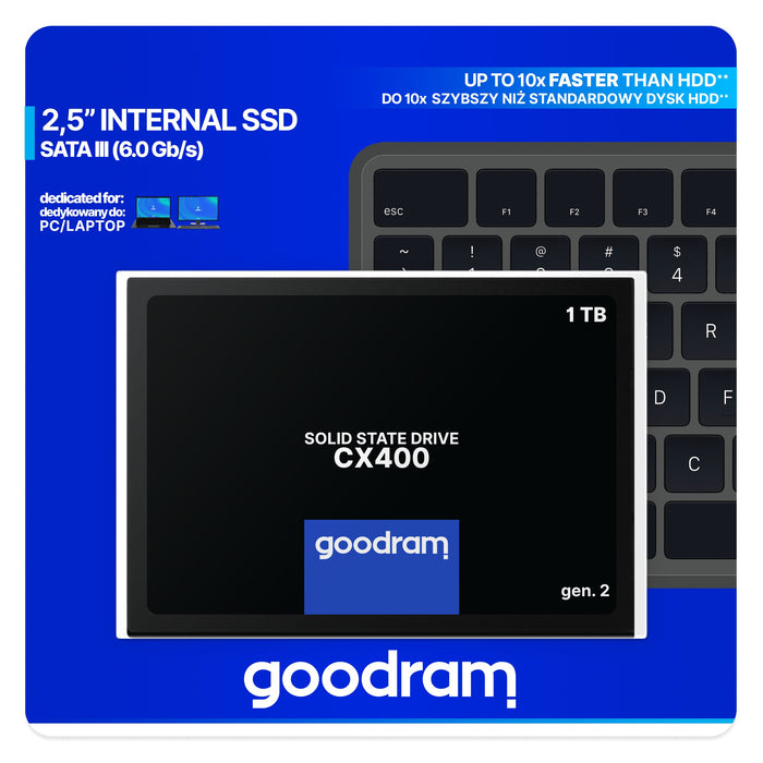 EAN 5908267923467 - Goodram CX400 gen.2 1,02 TB 2.5" Serial ATA III 3D TLC NAND imagen 7