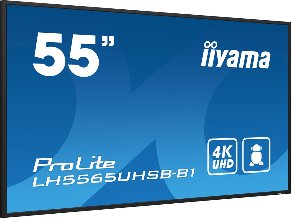 EAN 4948570123575 - iiyama LH5565UHSB-B1 pantalla de señalización Diseño de quiosco 138,7 cm (54.6") LED Wifi 800 cd / m² 4K  imagen 4