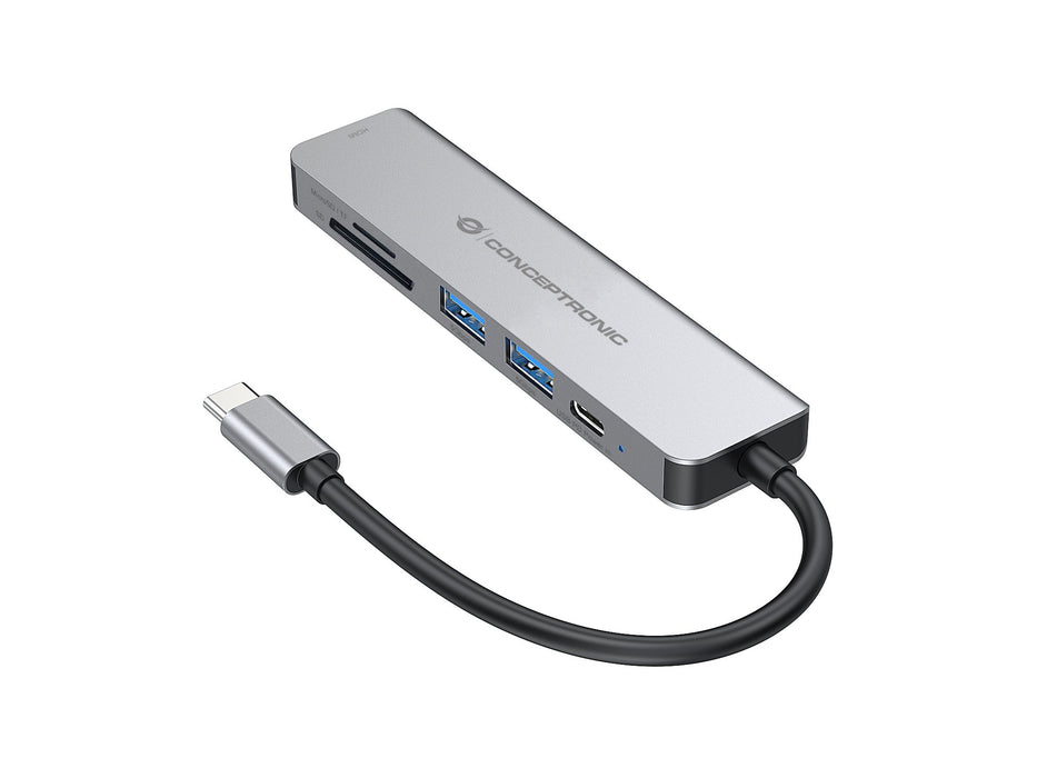 EAN 4015867222812 - Conceptronic DONN02G base para portátil y replicador de puertos USB 3.2 Gen 1 (3.1 Gen 1) Type-C Aluminio imagen 7