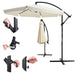 EAN 5907207224381 - Extralink Black Forest Garden Umbrella with Side Panels, Large 3m Beige Cantilever Sombrilla colgante Hex imagen 7
