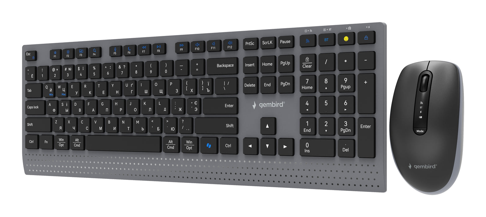 EAN 8716309137942 - Gembird KBS-WPS-02 teclado Ratón incluido Hogar / Oficina RF Wireless + Bluetooth QWERTY Internacional de imagen 5