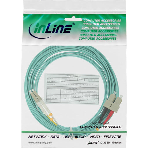 EAN 4043718125265 - InLine 88643O Cable de fibra óptica e InfiniBand 3 m Turquesa, Color aguamarina imagen 2