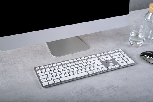 EAN 4025112099694 - CHERRY KW 9100 SLIM FOR MAC teclado Universal USB + Bluetooth QWERTY Inglés Plata imagen 2