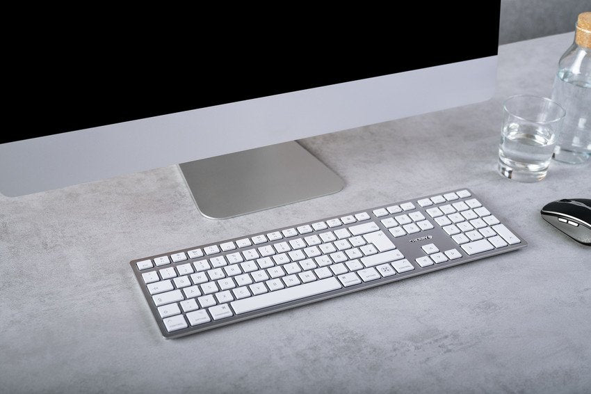 EAN 4025112099694 - CHERRY KW 9100 SLIM FOR MAC teclado Universal USB + Bluetooth QWERTY Inglés Plata imagen 2