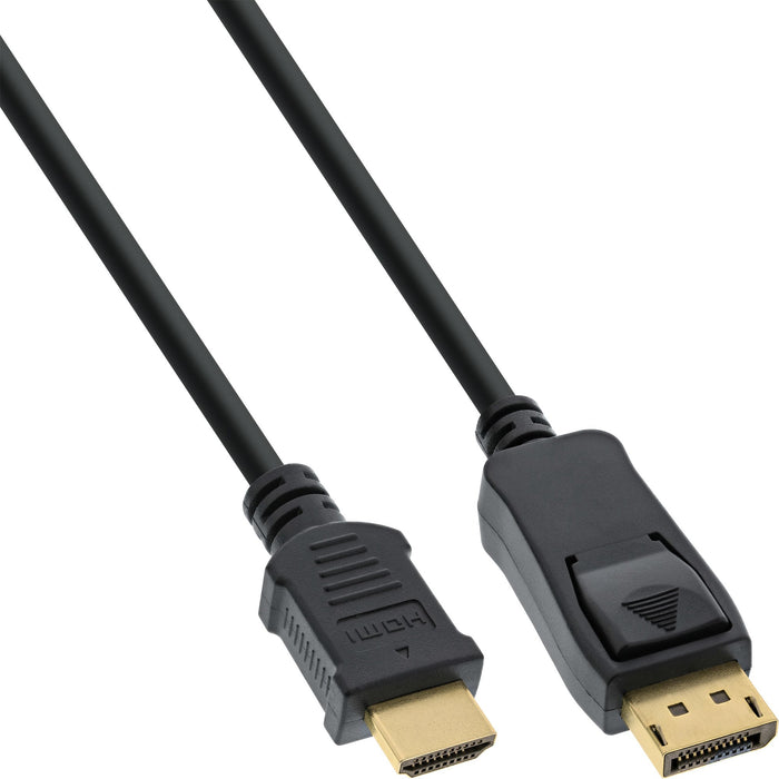 EAN 4043718275137 - InLine 17187 adaptador de cable de vídeo 0,3 m DisplayPort HDMI tipo A (Estándar) Negro imagen 1