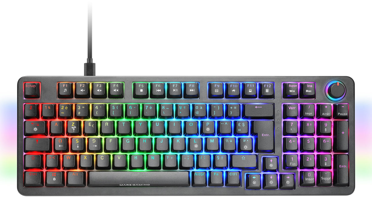 EAN 8435693110354 - Mars Gaming MKPROYFR teclado Juego USB AZERTY Francés Negro imagen 2