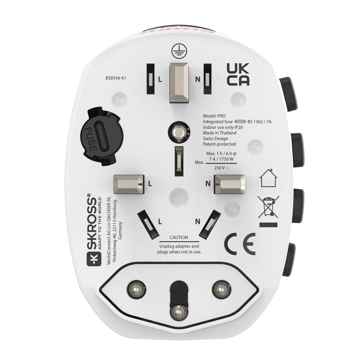 EAN 4047443560421 - Hama World Travel Pro adaptador de enchufe eléctrico Universal Tipo F Blanco imagen 5