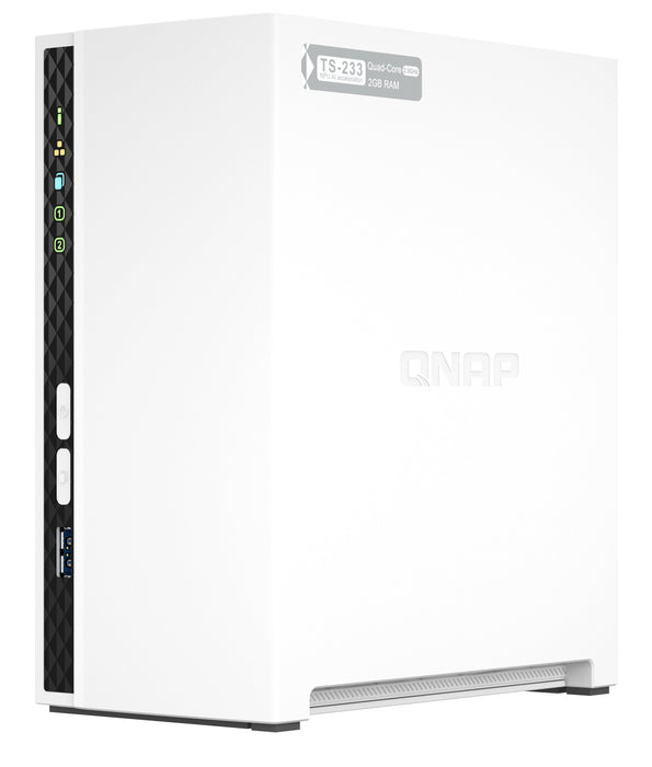 EAN 4711103080597 - QNAP TS-233 servidor de almacenamiento NAS Torre ARM Cortex-A55 2 GB 0 TB QNAP QTS Blanco imagen 5