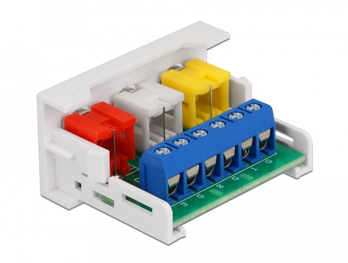 EAN 4043619813391 - DeLOCK 81339 conector 3 x RCA Blanco imagen 2