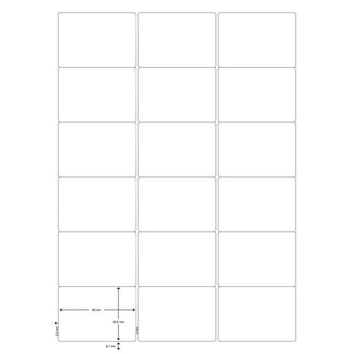 EAN 5705831015838 - Q-CONNECT KF01583 etiqueta de impresora Blanco imagen 2