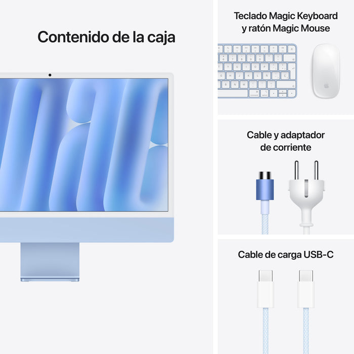EAN 195950075953 - Apple iMac Apple M M4 59,7 cm (23.5") 4480 x 2520 Pixeles PC todo en uno 24 GB 512 GB SSD macOS Sequoia Wi imagen 9
