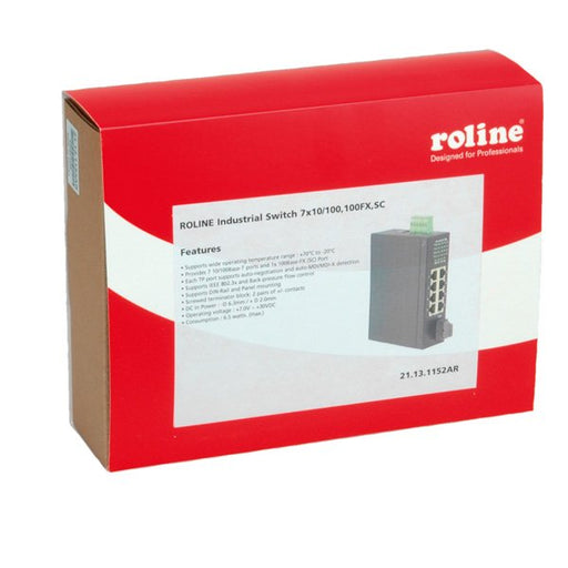EAN 7611990176700 - ROLINE Industrial Switch, 7x RJ-45, 1x SC, unmanaged imagen 1