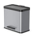 EAN 4007126016188 - Hailo ÖKO DUO PLUS L 26 L Rectangular Acero inoxidable Negro, Plata imagen 1