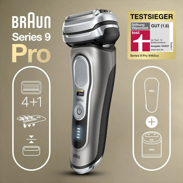 EAN 8700216050142 - Braun Series 9 Pro 9485cc Máquina de afeitar de láminas Recortadora Negro, Plata imagen 2