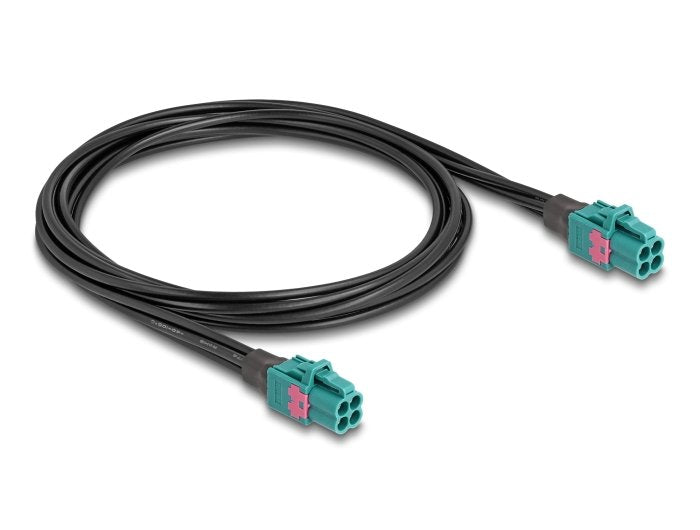 EAN 4043619902880 - DeLOCK 90288 cable coaxial 1 m Color aguamarina, Negro imagen 1