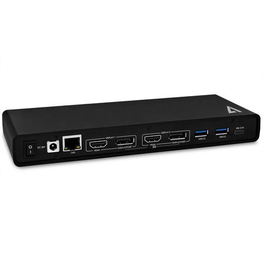 EAN 662919100822 - V7 UCDDS-1E base para portátil y replicador de puertos Alámbrico USB 3.2 Gen 1 (3.1 Gen 1) Type-C Negro imagen 2