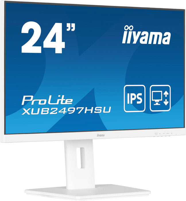 EAN 4948570125074 - iiyama ProLite XUB2497HSU-W2 pantalla para PC 60,5 cm (23.8") 1920 x 1080 Pixeles Full HD LED Blanco imagen 4