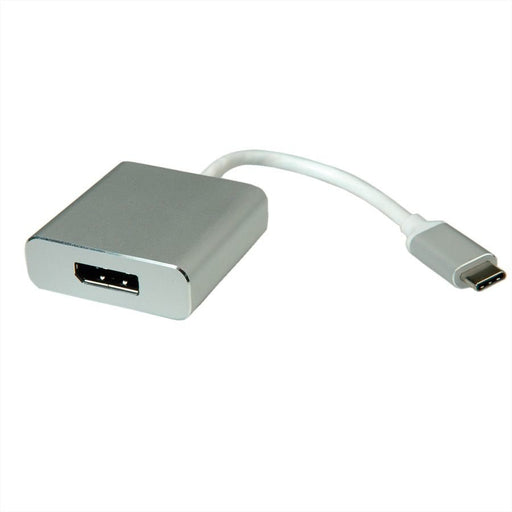 EAN 7611990141715 - ROLINE 12.03.3220 adaptador de cable de vídeo 0,1 m USB Tipo C DisplayPort Plata imagen 1
