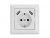 EAN 4043619114733 - DeLOCK 11473 toma de corriente 2 x USB + CEE 7/3 Blanco imagen 3