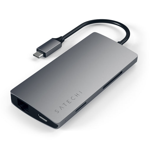 EAN 0879961007140 - Satechi Multi-Port Adapter V2 Dock st. USB 3.2 Gen 1 (3.1 Gen 1) Type-C Gris imagen 2