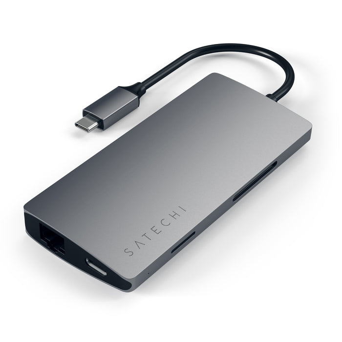 EAN 0879961007140 - Satechi Multi-Port Adapter V2 Dock st. USB 3.2 Gen 1 (3.1 Gen 1) Type-C Gris imagen 2