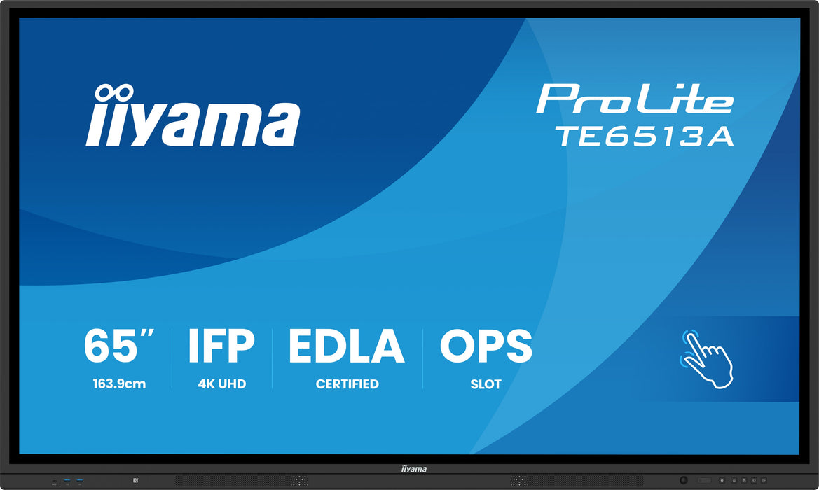 EAN 4948570128112 - iiyama TE6513A-B3AG pantalla de señalización Panel plano interactivo 163,8 cm (64.5") LCD Wifi 500 cd / m imagen 1