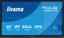 EAN 4948570125739 - iiyama TE6513A-B2AG pantalla de señalización Panel plano interactivo 163,8 cm (64.5") Wifi 500 cd / m² 4K imagen 2