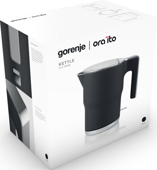 EAN 3838782129650 - Gorenje K15ORAB tetera eléctrica 1,5 L 2400 W Negro imagen 4