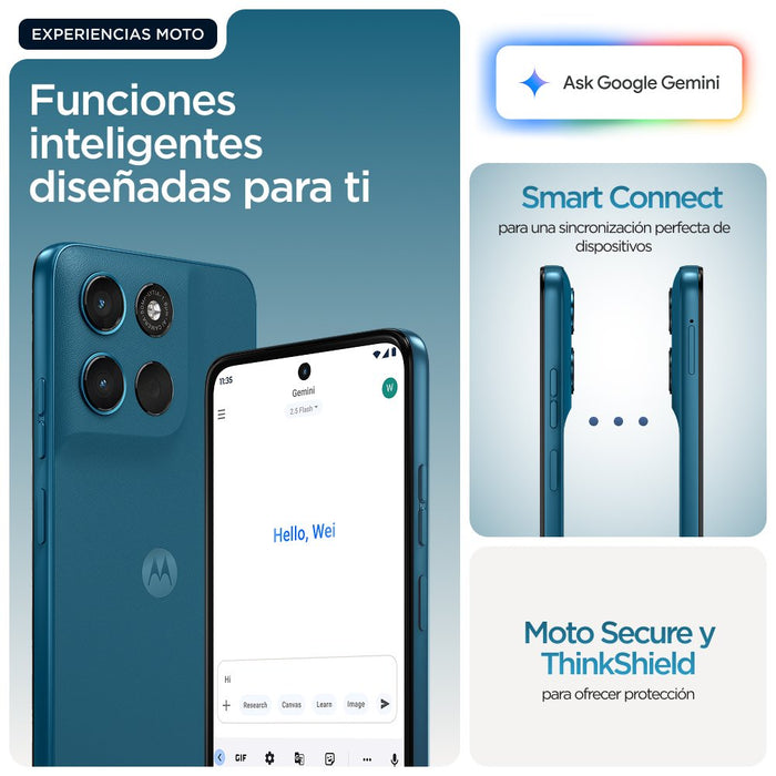EAN 840493608983 - Motorola moto g57 power 17,1 cm (6.72") SIM doble Android 16.0 5G USB Tipo C 12 GB 256 GB 7000 mAh Azul imagen 11
