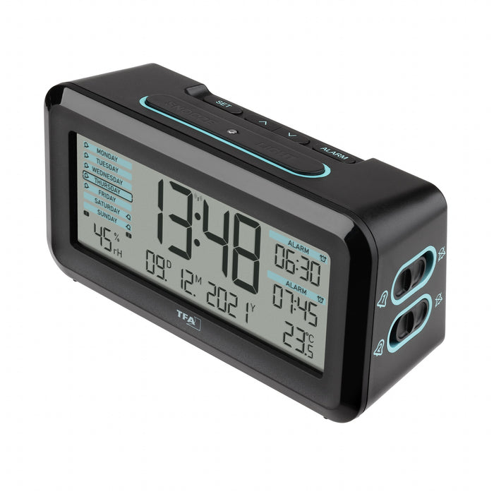 EAN 4009816037275 - TFA-Dostmann Boxx2 Reloj despertador digital Negro imagen 1