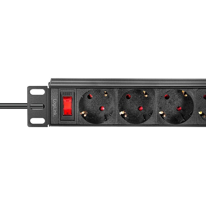 EAN 4052792046601 - LogiLink PDU4B01 unidad de distribución de energía (PDU) 4 salidas AC 1U Negro imagen 4