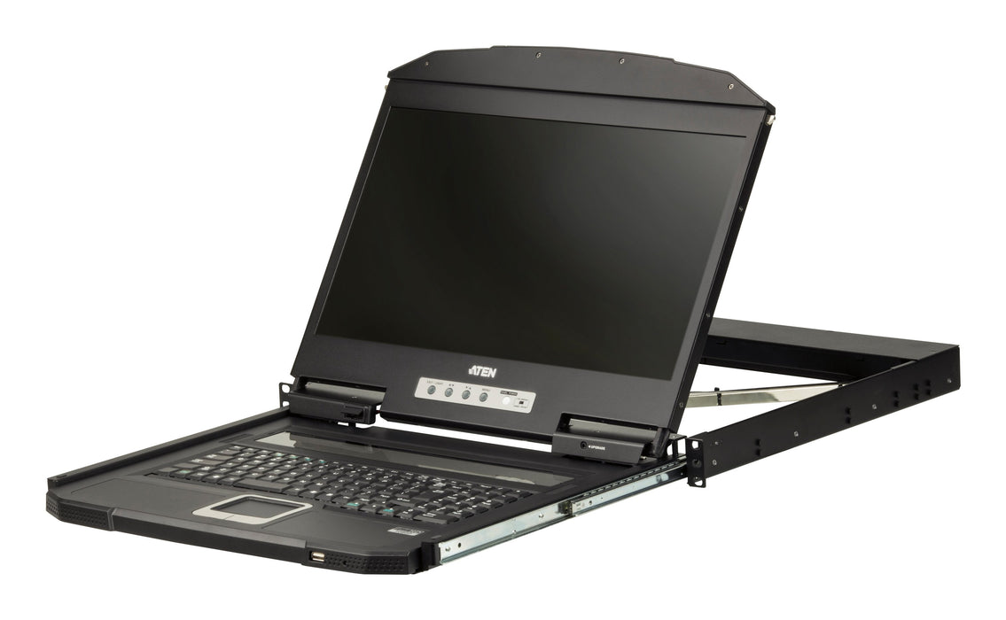 EAN 4710469343742 - ATEN CL3700NW consola de rack 47 cm (18.5") Negro 1U imagen 1