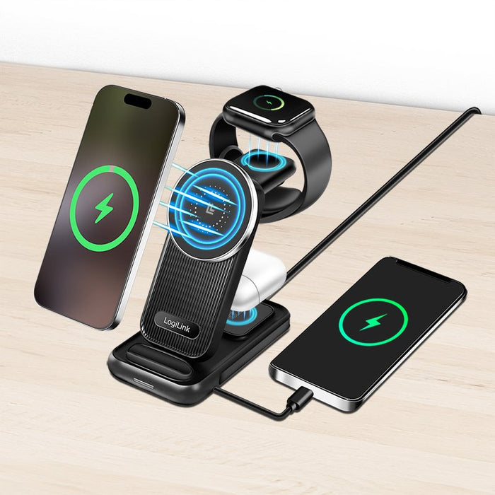 EAN 4052792074987 - LogiLink PA0292 cargador de dispositivo móvil Auriculares, Smartphone, Reloj inteligente Negro CC Cargado imagen 2