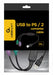 EAN 8716309092579 - Gembird UAPS12-BK cable ps/2 0,3 m 2x 6-p Mini-DIN USB A Negro, Verde, Púrpura imagen 2