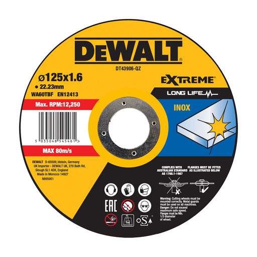 EAN 5035048545461 - DeWALT DT43906-QZ accesorio para amoladora angular Corte del disco imagen 1