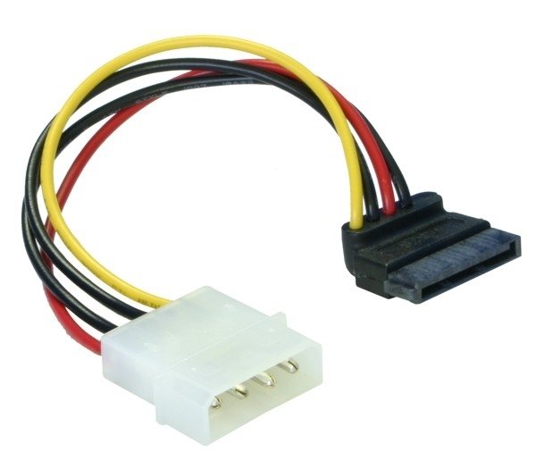 EAN 4043619601011 - DeLOCK Cable Power SATA HDD > 4pin male – angled Multicolor 0,15 m imagen 1
