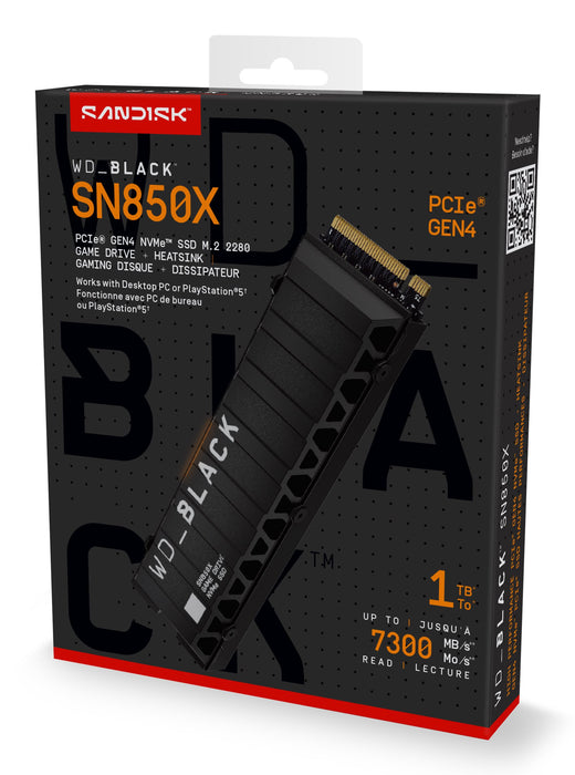 EAN 0718037891385 - SanDisk Black WD_BLACK SN850X NVMe 1 TB M.2 PCI Express 4.0 imagen 3