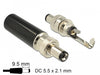 EAN 4043619899135 - DeLOCK 89913 conector DC Negro, Níquel imagen 2