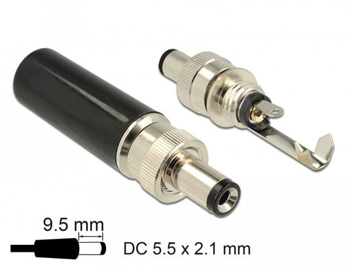 EAN 4043619899135 - DeLOCK 89913 conector DC Negro, Níquel imagen 2