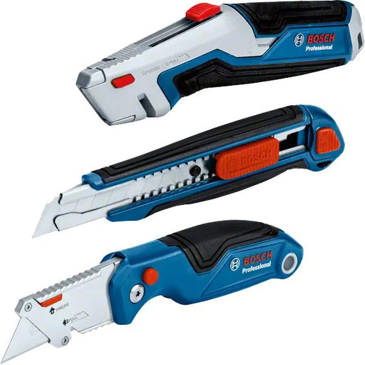 EAN 4059952613864 - Bosch 1 600 A02 7M4 cúter Azul, Acero inoxidable Navaja de bolsillo imagen 1