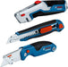 EAN 4059952613864 - Bosch 1 600 A02 7M4 cúter Azul, Acero inoxidable Navaja de bolsillo imagen 1