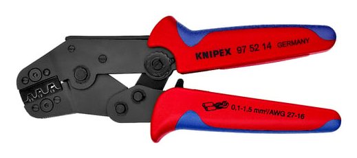 EAN 4003773026808 - Knipex 97 52 14 crimpadora Herramienta para prensar Azul, Rojo imagen 2