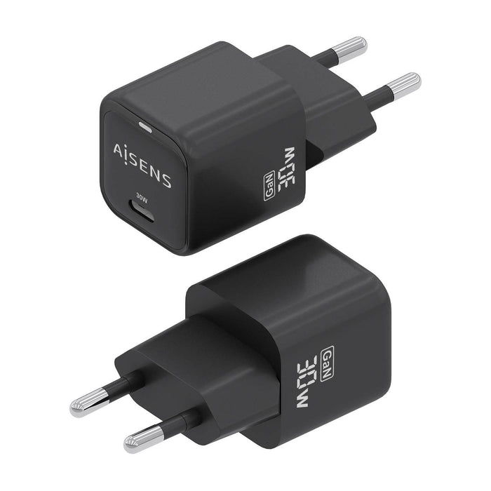 EAN 8435739900833 - AISENS ASCH-30W1P019-BK cargador de dispositivo móvil Universal Corriente alterna Carga rápida Interior imagen 3