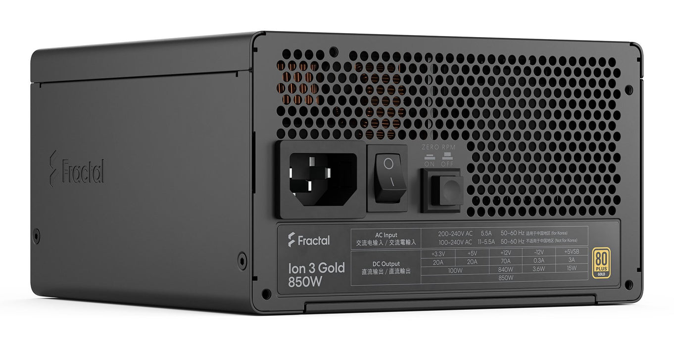 EAN 7340172710264 - Fractal Design Ion 3 Gold 850W unidad de fuente de alimentación 24-pin ATX ATX Negro imagen 12